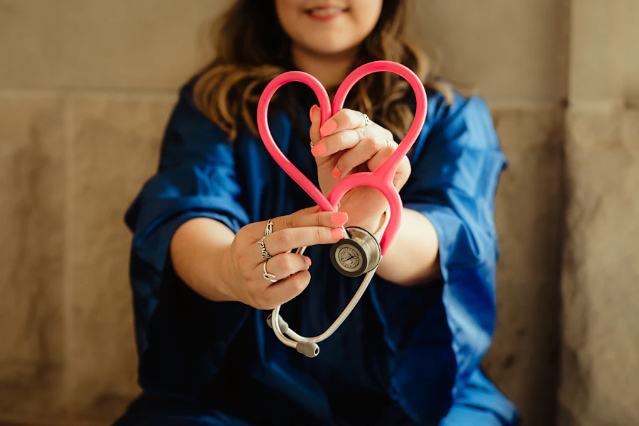 Heart-shaped stethoscope